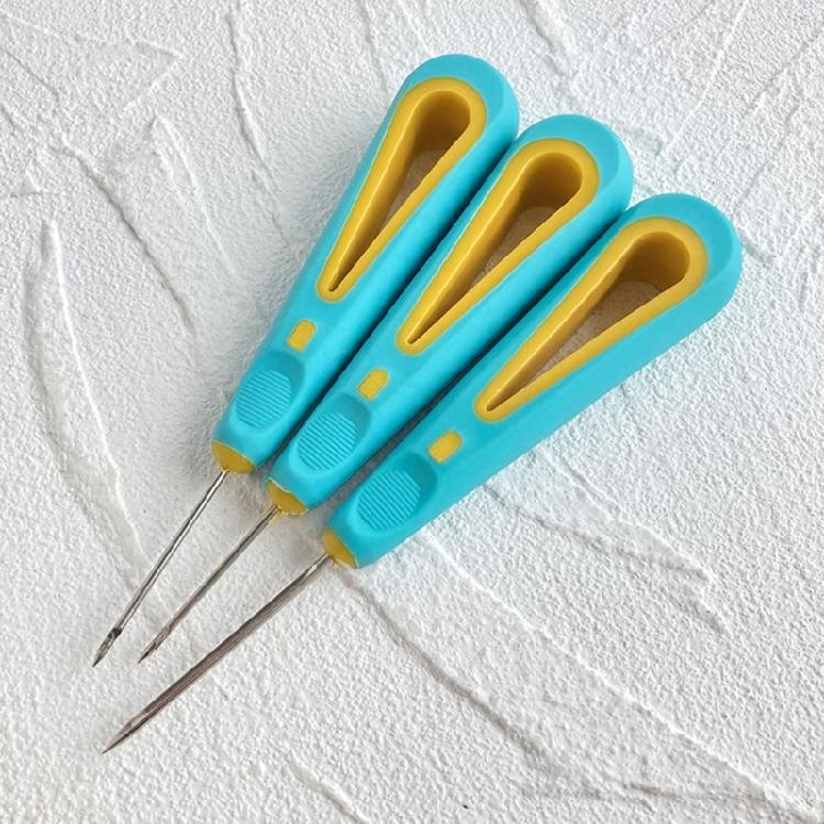 Leathers Craft Awl Tool Hole Maker with Non-slip Rubber Handle