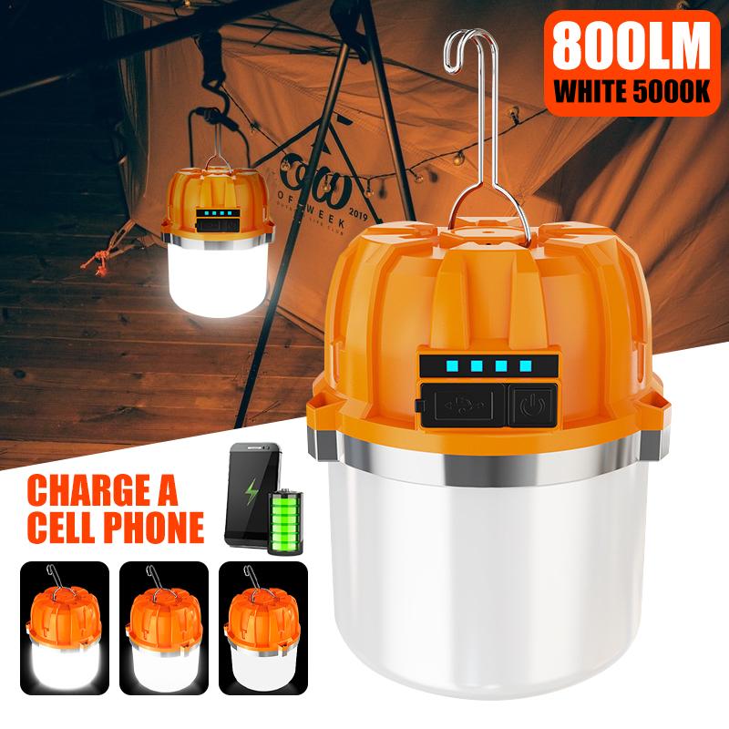 Portable USB Rechargeable LED Camping Lights Outdoor Emergency Lamp Bulb 500W High Power Lamp Battery Lantern BBQ Tents Lightin