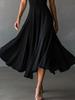 Black European & American Style High-End Formal Women's Dress