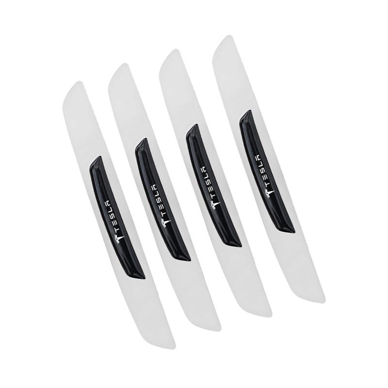 

4Pcs Car Door Anti-collision Strip Auto Body Protection Sticker For Tesla Model 3 Model Y Model S Model X Cybertruck SpaceX Coil білий