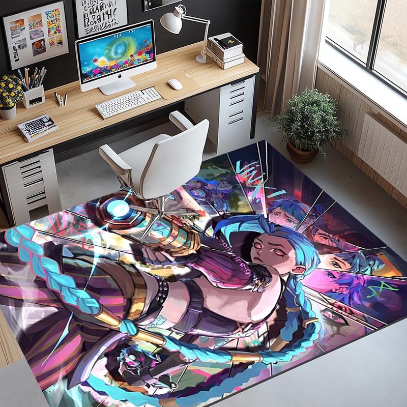 Jinx Pattern Rug, Indoor/Outdoor Mat, for Picnic, Gameroom, Bedroom, Office, Living Room, Home Decor Carpet, Birthday Gift