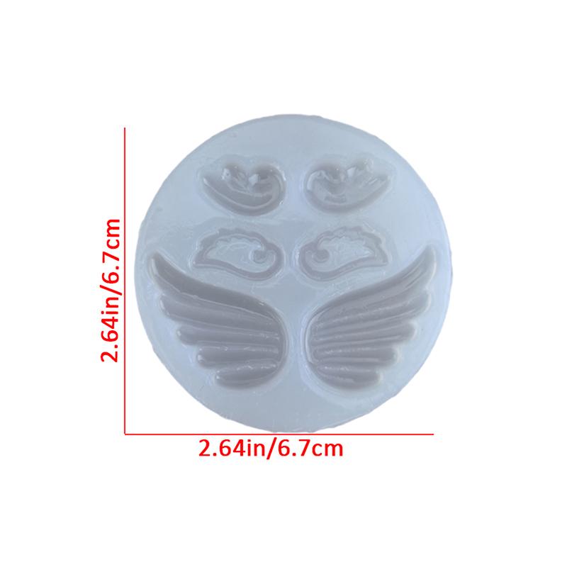 1Pc Silicone 3D Wing Mold Form Arts Craft Carving Pottery Ceramic Handmade Clay Tools For Diy Cake Chocolate Dessert Mould