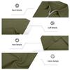 Men's Summer Breathable Waffle Knit Casual Loose Fit Two Piece Set Short Sleeve Polo Shirt with Zipper and Matching Shorts