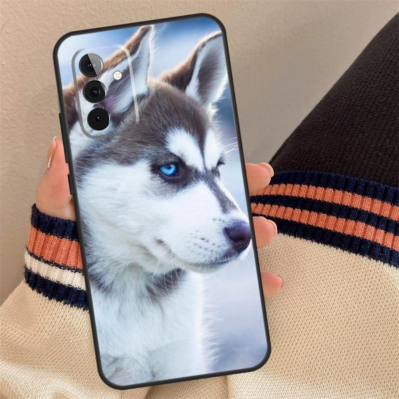 Animal Husky Puppy Case For Samsung Galaxy A56 A36 A16 A13 A23 A33 A53 A52 A32 A12 A54 A34 A14 A15 A35 A55 A17