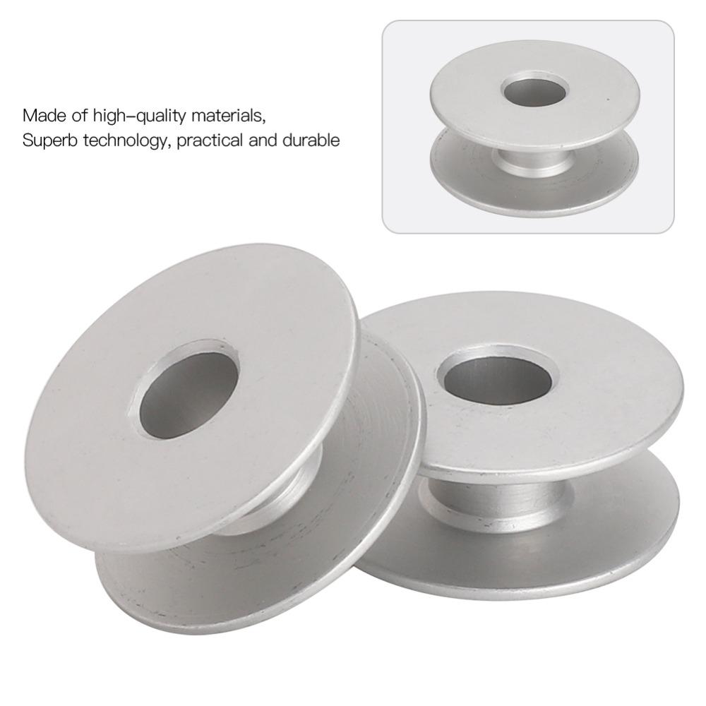 100PCs Gifts Aluminum Sewing Machine Bobbins Flat 40264A Flat Metal Bobbins Embroidery Machine Bobbins Machine Maintenance