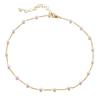 Collana Trendy con Ciondolo a Cuore per Donna - Catena Minimalista per la Clavicola con Chiusura OT per uno Stile alla Moda