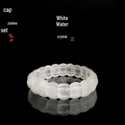 Jingxi Natural White Crystal Beaded Hand Bracelet