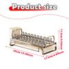 Dish Rack Drainer Multifunctional with Cutlery Holder for Kitchen Counter