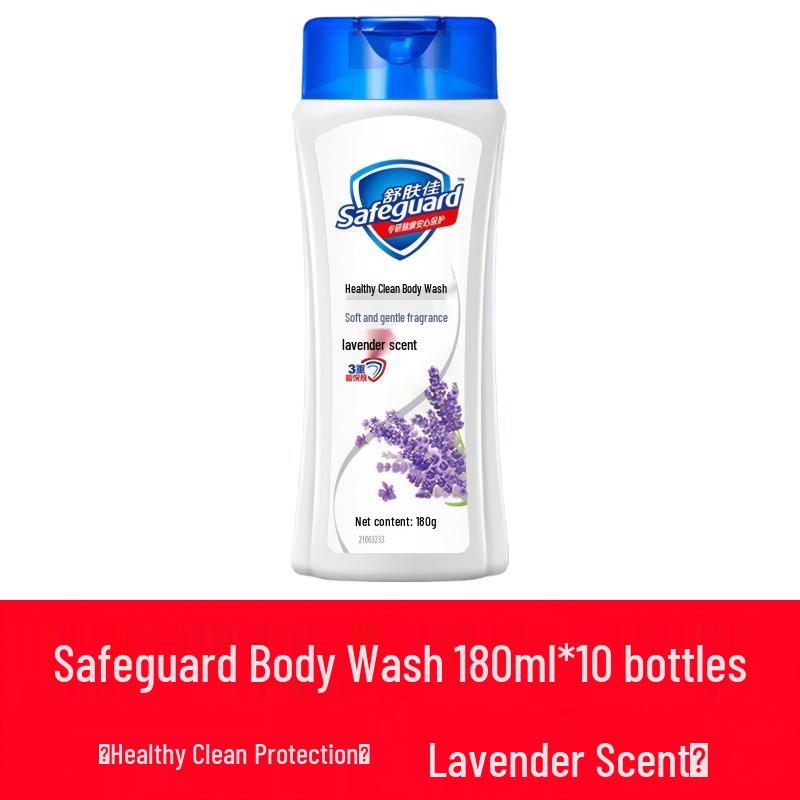 

Safeguard Healthy Clean Body Wash with Lavender, 10 x 180g