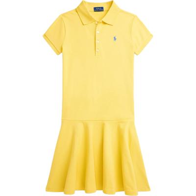 Polo Polo Kleid Stretch Mesh Polohemd Kurzarm Kinderkleider Gelb 313698754-084