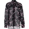 PINKO Lightweight Long Sleeve Shirt With Bow Print Women tops Pink PEAF261226011