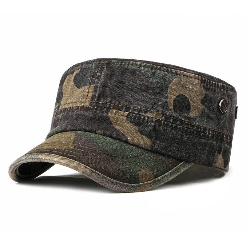 Hat Washed Do Old Denim Breathable Military Cap Outdoor Sunshade Flat Cap Leisure Duck Tongue Cap