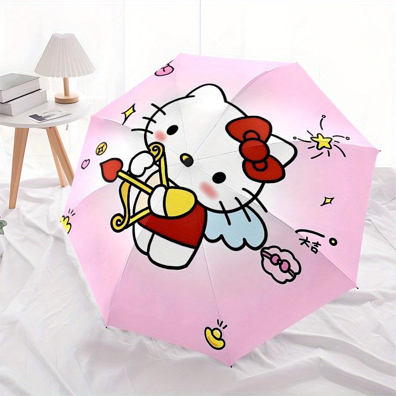 1pc Hello Kitty Cupid Umbrella with Plastic Handle,Suitable for All Seasons Home Travel Outdoor UmbrellaSanlio087