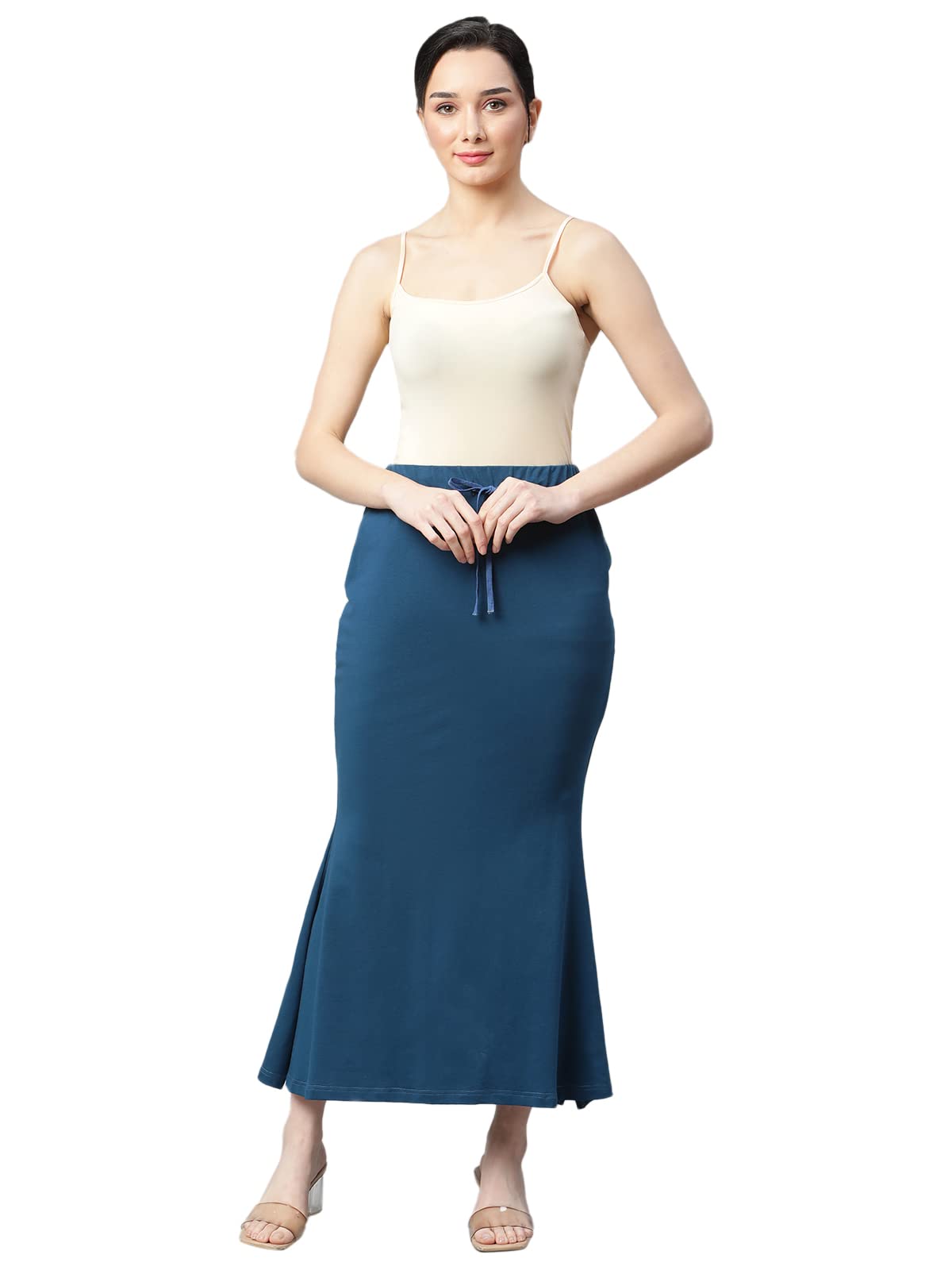 GRECIILOOKS Womens Spandex Pant Liner Slip Regular Fit Petticoat (Ice Blue, Medium) M