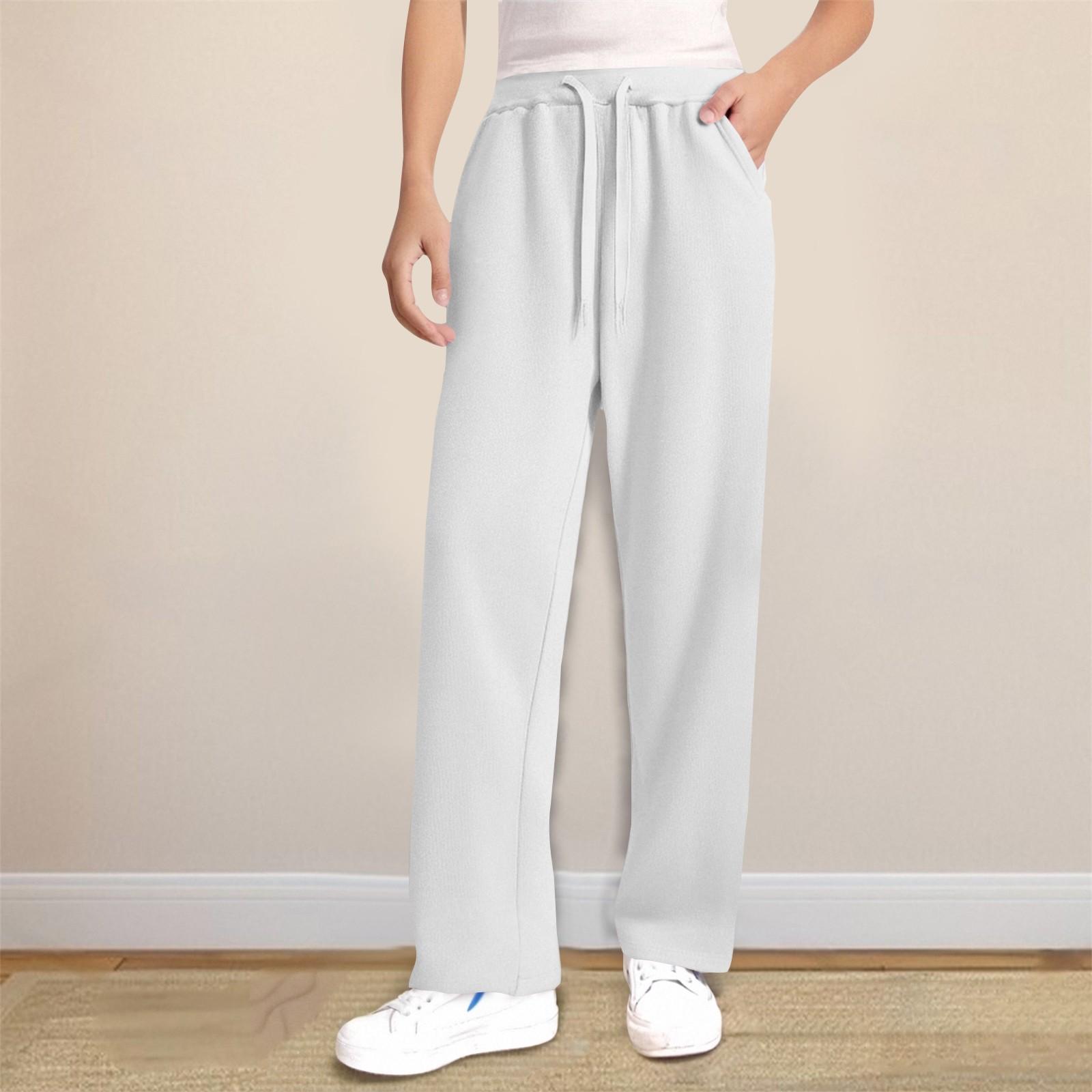 

Детские повседневные брюки Модные свободные широкие повседневные детские спортивные штаны 110 белый