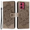 For Motorola Moto G84 5G Case PU Leather Mandala Imprinted Design Wallet Phone Cover