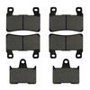 AHL Motorcycle Brake Pad Kit for Honda CB400 SFX/SFY/SF1/SF2/SF3 Super Four (NC39) 1999-2003 / CB1300 F1 (SC40) 2001 (Semimetal)