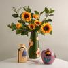 6style Hand-painted Ceramic Vase Living Room Flower Arrangement Creative Home Desktop Decorations Ornaments