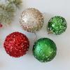 Reflective Foam Christmas Tree Decoration Pearls and Sequins Ball Feature Durable Portable Design Christmas Home Decoration