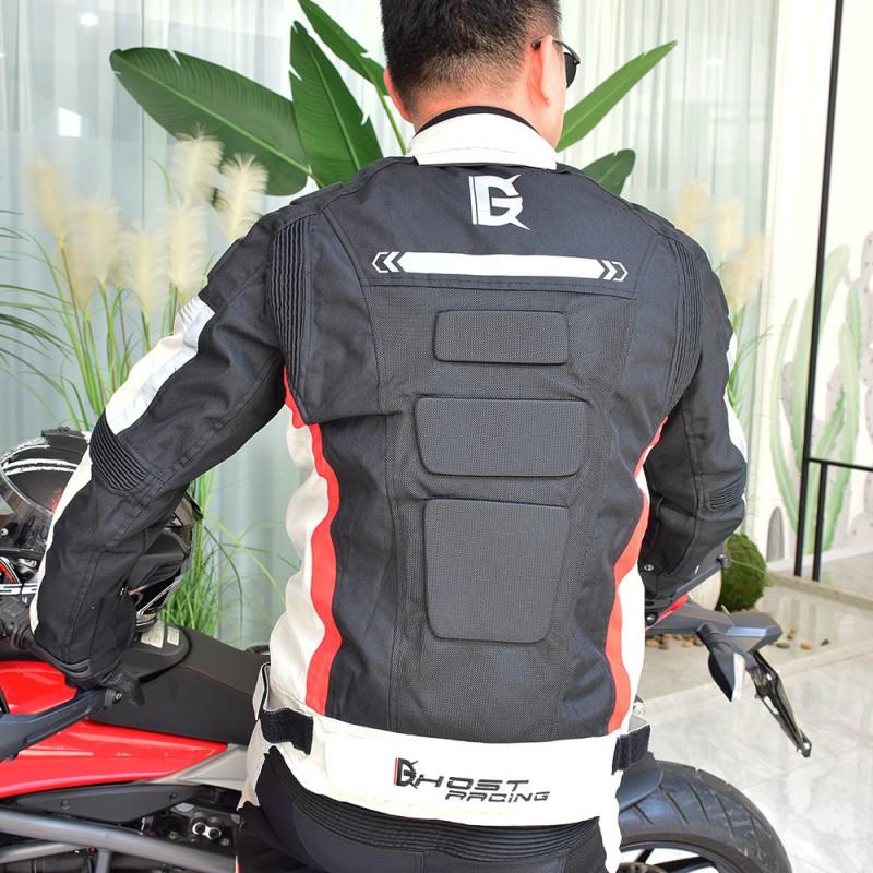 Motorcycle Riding Jacket Pants Set Men Women Breathable Protective Gear Anti-Fall Crash Suit