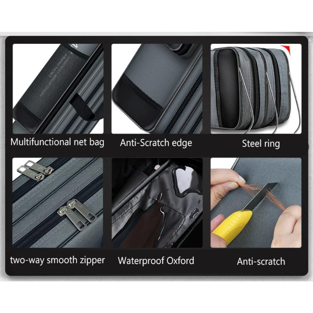 Unfolding Fishing Bag 80-130cm Not Foldable Oxford Fishing Rod Bags for Pole Reel Lure Box Travel Fishing Tackle Storage Case 260319