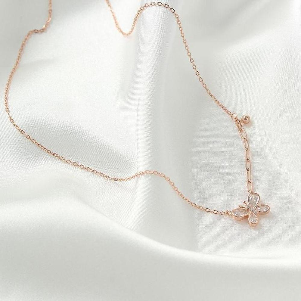 [Onoma] Onm Pendant Chain Clip Butterfly 92.5 Silver Necklace (37335200)