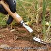 Hand Weeding Fork Manual Weed Extractor Stainless Steel Grass Remover with Long Prongs and Ergonomic Handle
