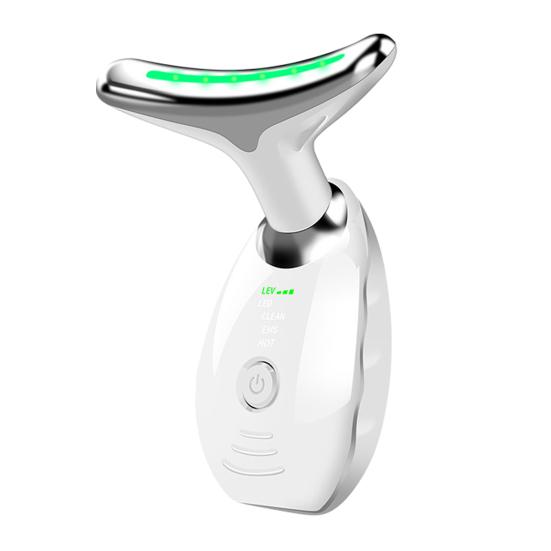 Neck Beauty Massager Anti-Wrinkle Firming Massager with Red Light Therapy Microcurrent Heating Modes Multi-Effect Skin Care Devices for Home Skincare