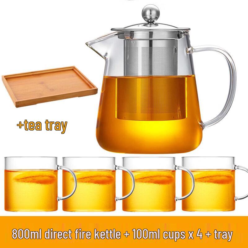 Heat-Resistant Glass Teapot  Tea Set