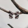 Серебряные серьги с натуральным гранатом 6.25ct (2204114)