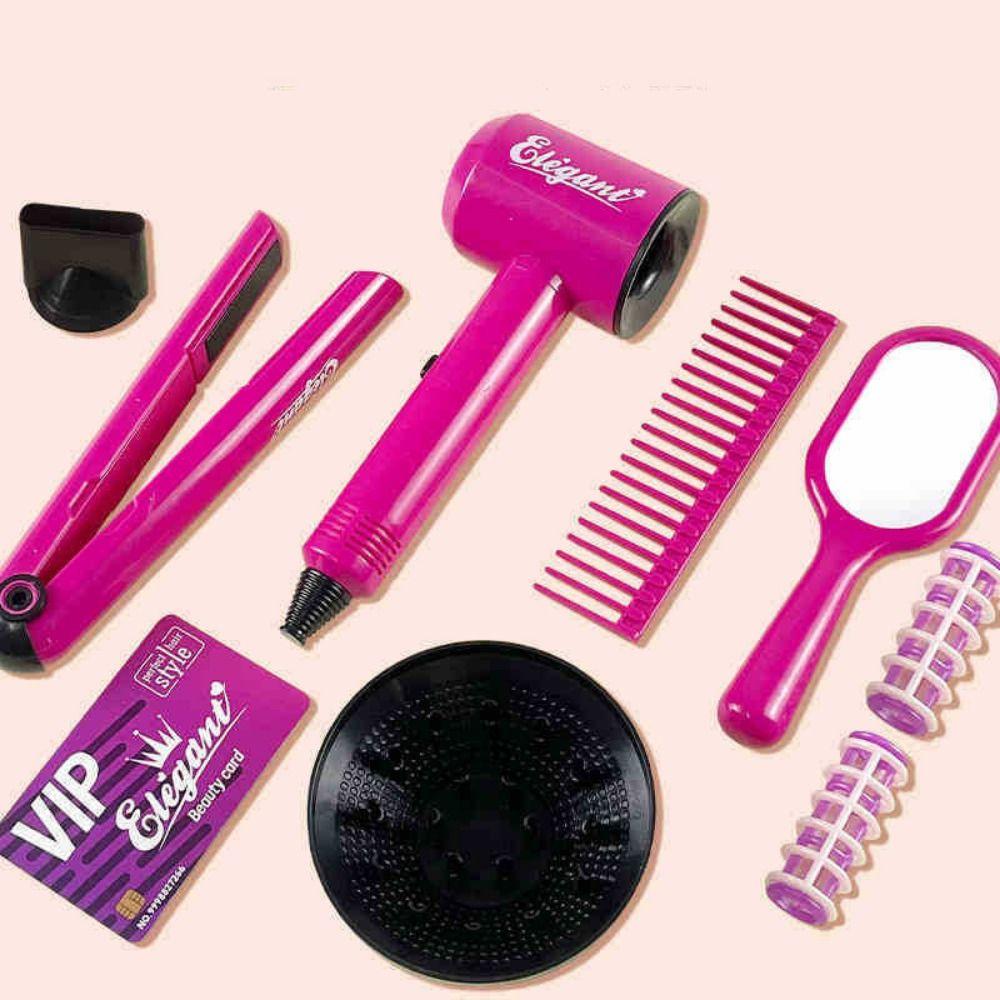 9/13/17Pcs Blow Dryer Hair Dryer and Haircut Toy Kit Styling Accessories