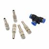 50Pcs 6mm Atomizing Nozzle Watering Cooling Dust Removal Humidification Fog Spray Nozzle Garden Agriculture Misting Irrigation