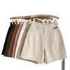 2026 Women's High-Waisted Elastic Denim Shorts - Loose, Versatile, Plus Size, Wide-Leg, Slimming, Casual Summer Style