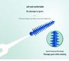 Interdental Cleaning Toothbrushes - 150 Pieces Soft Rubber Floss Picks for Adults & Kids