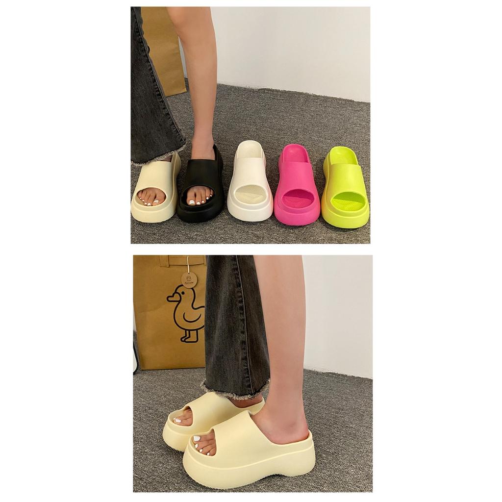 Ladies' Fashion EVA Thick Bottom Slippers and Sandals - Thick Bottom Summer Beach  Strap Indoor and Outdoor Comfortable Slippers Summer Sandals