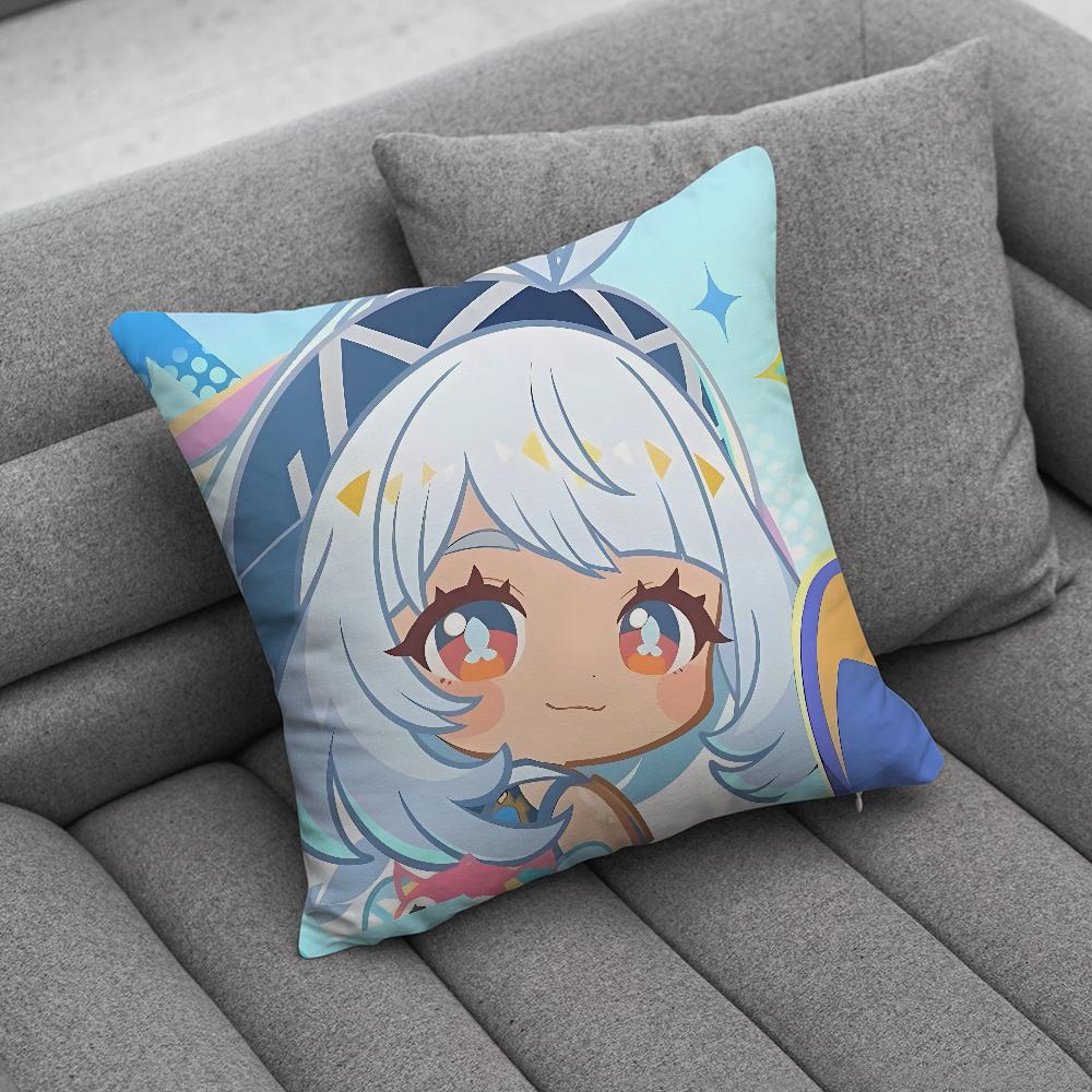 G-Genshin Impact Mualani Pillow Case Soft Cushion Cases for Farmhouse Sofa Decor Home Decorations and Protector