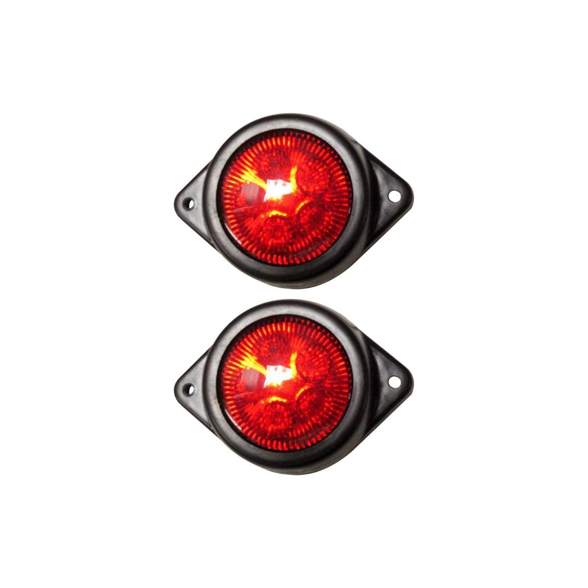 

2x LED Multiple Use Lamps 12V for Trailers, Trucks, Tractors, Machines – 12001200 (Red)