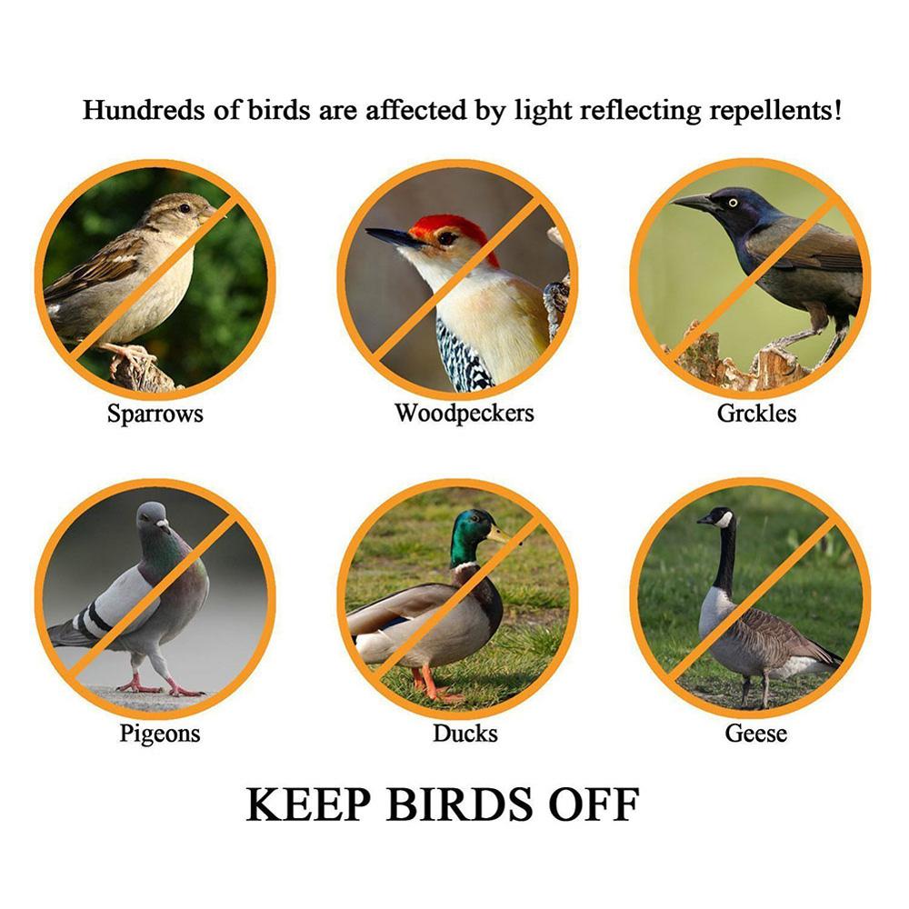 Outdoor For Garden Courtyard Window Car Anti Bird Bird Scare Sticker Pest Control Bird Repellent Discs Deterrent Reflector