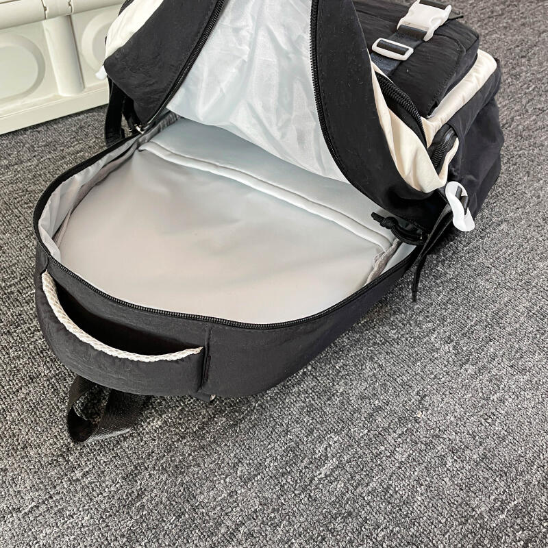 College Rucksack Damen Schultasche Große Kapazität Farbkontrast Rucksack