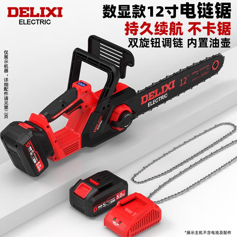 

DELIXI ELECTRIC Бездротова електрична ланцюгова пила Штепсель CN (адаптер в комплекті)
