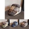Autumn Winter Plush Blend Newsboy Hat With Short Brim And Warmth For Casual Wear Men Women