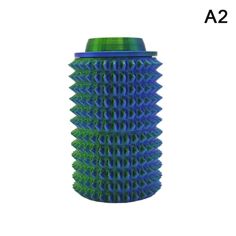 3D Printed Spiky Grippie Stim Click Toy Mini Fidget Rotatable Pressable Massager Stress Roller Anxiety Relief Gift Portable