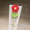 Fashion Artificial Flower Crochet Bouquet Handmade DIY Floral Simulation Flowers Yarn Gift Wedding Bouquet Birthday