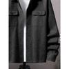 Men S Solid Color Turn Down Collar Button Front Pocket Casual Jacket
