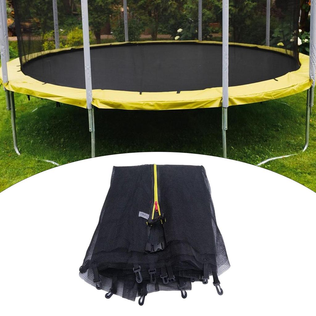Breathable Replacement Trampoline Net Accessory with Zipper Feature