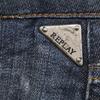 Replay One Point Logo Embroidery Damage Processing Skinny Denim Pants Women Used