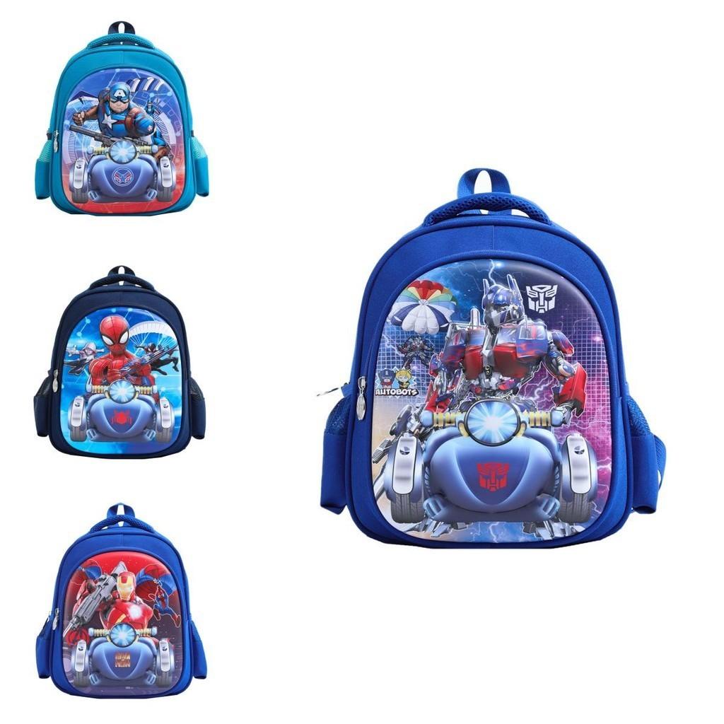Trendy Cartoon Hard Shell Backpack For Kids Durable Nylon Material Cute Design