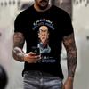 Gothic Cross & Wing Print Short Sleeve T-Shirt, Stylish Streetwear