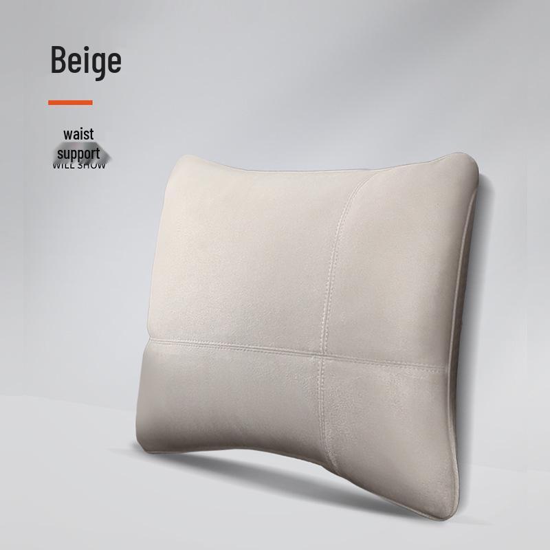 Zhongheng Auto Wildleder Kopfstütze und Lendenstützkissen Set