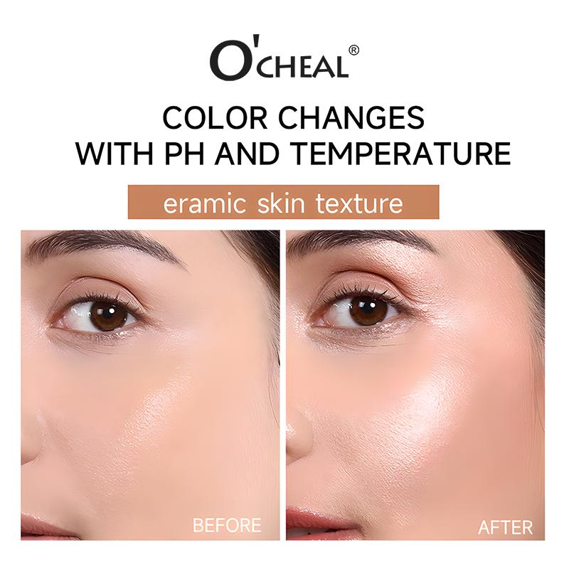 OCHEAL Color Changing Foundation Stick Natural Tone Magic Coverage Long Lasting Lightweight Smooth Blend Perfect for Flawless Skin